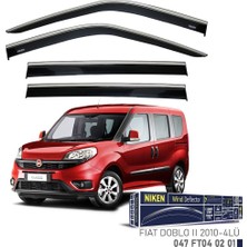 Niken Fiat Doblo Cam Rüzgarlığı Kromlu 4'lü 2010+ Sonrası