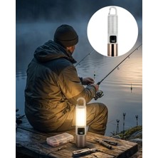 Misim Home Çok Amaçlı Kamp Feneri USB Şarjlı Çift Işık Kaynaklı Güç Ekranlı LED Ayd - AA002X-7NOG3