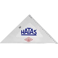 Kitabevimden Hatas Öğrenci Gönyesi 45 Derece Plastik 30 cm 0802-20 Li Paket-20-Lı-Pkt