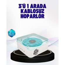 Misim Home Dekoratif Gece Işıklı Bluetooth Hoparlör – Zaman ve Pil Ekranlı - AA002X-7O8PA9