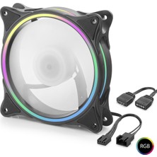 Elektronikçim Kasa Fanı Argb 12 cm - Siyah ND2658