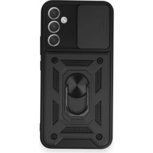 Newface Samsung Galaxy A54 5g Kılıf Pars Lens Yüzüklü Silikon - Siyah