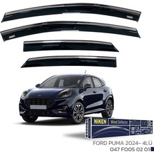Niken Ford Puma Cam Rüzgarlığı Kromlu 2024- Sonrası 4'lü