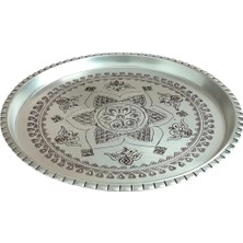 Moda Bakır Bakır Şark Köşesi Tepsi 30 cm Bakır