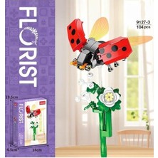 Oyunsal 9127-3 Yasemin Çiçeği ve Uğur Böceği 104 Parça Yapı Blok Seti - Eğitici ve Dekoratif Yapım Oyuncağı