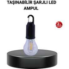 Buğlem Event Taşınabilir Şarjlı LED Kamp Lambası – Type-C Girişli ve Kancalı Tasarım - LG002W-7L8ZR9