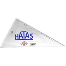 Kitabevimden Hatas Öğrenci Gönyesi 60 Derece Plastik 30 cm 0801-20 Li Paket-20-Lı-Pkt