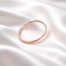 Begonia Accessories , Rose Kaplama 925 Ayar Gümüş Halka Hızma