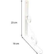 Fantastik Store Ferforje Raf Altı No:3 Beyaz