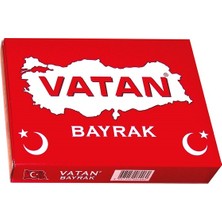 Kitabevimden Vatan Masa Bayrağı Türk %100 Polyester 20X30 VT101 ( 10 Adet)