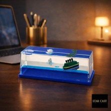 Star Cast Batmayan Gemi Şişe Dekoratif Akvaryum