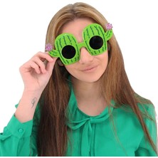 Uslucan Alışveriş Kaktüs Temalı Hawaii Yaz Partisi Gözlüğü 8.5X18.5 cm