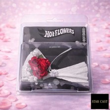 Star Cast Love Flowers Mini Çiçek Buketi – Özel Gün Hediyesi - Beyaz Çiçek Buketi