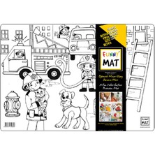 K-Yonlineticaretdy Funny Mat- Itfaiyeler - 33,5X48CM