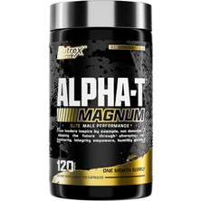 Nutrex Research Alpha-T Magnum Test 120 Capsul  Tonkat Ali, Fadogia Agrestis, Shilajit And Asvaganda  Muscle Builder For Strength, Growth  Hormone Balance.made In Usa.