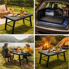 Hanım Ev Portatif Katlanabilir Piknik,kamp Masası Sehpası