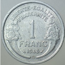 Banknoting Fransa 1 Frank 1948 B.