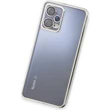 Ieg™  Xiaomi Redmi Note 12 5g Kılıf Razer Lensli Silikon - Gümüş