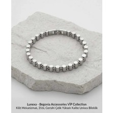 Begonia Accessories 316L Cerrahi Çelik Vip Collection Yüksek Kalite Paslanmaz Kararmaz Alerji Yapmaz Unisex Bileklik