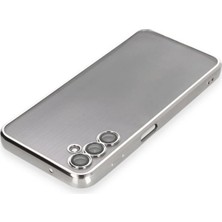 Ieg™  Samsung Galaxy A14 4g Kılıf Razer Lensli Silikon - Gümüş