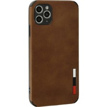Ieg™  Iphone 11 Pro Max Kılıf Loop Deri Silikon - Kahverengi