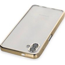 Ieg™  Samsung Galaxy A04 Kılıf Razer Lensli Silikon - Gold