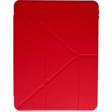 Ieg™  Ipad 2022 10.9 (10.nesil) Kılıf Kalemlikli Mars Tablet Kılıfı - Kırmızı