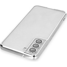 Ieg™  Samsung Galaxy S21 Fe Kılıf Razer Lensli Silikon - Gümüş