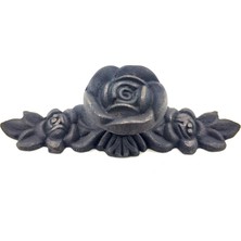 Elektronikçim Antika Tarz Dekoratif Pirinç Gül Düğme - 30X100 Mm, Oksit