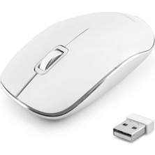 Elektronikçim Sessiz Kablosuz Mouse Optik 800/1200 Dpi - Beyaz SPK7323WS
