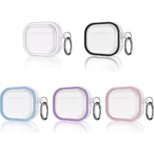 Ieg™ Movenchy Airpods Pro 2 (2.nesil) Shiny Şeffaf Kılıf - Siyah