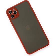 Ieg™  Iphone 11 Pro Max Kılıf Montreal Silikon Kapak - Kırmızı