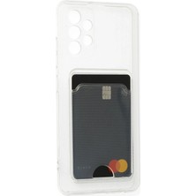 Ieg™  Samsung Galaxy A73 5g Kılıf Kart Şeffaf Silikon - Şeffaf