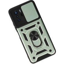 Ieg™  Xiaomi Poco X3 Gt Kılıf Pars Lens Yüzüklü Silikon - Yeşil