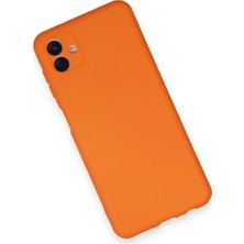 Ieg™  Samsung Galaxy A04 Kılıf Nano Içi Kadife Silikon - Turuncu