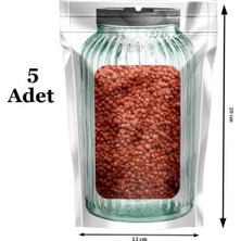 Elektronikçim Kavanoz Görünümlü Kilitli Saklama Poşeti Çıtçıtlı ve Pratik Torba 5 Adet