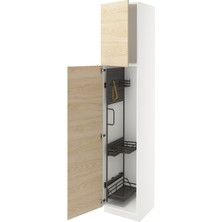 IKEA Beyaz Kullanışlı Mutfak Dolabı 60X60X200 cm