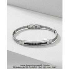 Begonia Accessories 316L Cerrahi Çelik Vip Collection Yüksek Kalite Paslanmaz Kararmaz Alerji Yapmaz Unisex Bileklik