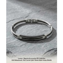 Begonia Accessories 316L Cerrahi Çelik Vip Collection Yüksek Kalite Paslanmaz Kararmaz Alerji Yapmaz Unisex Bileklik