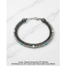 Begonia Accessories 316L Cerrahi Çelik Vip Collection Yüksek Kalite Paslanmaz Kararmaz Alerji Yapmaz Unisex Bileklik
