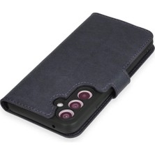 Ieg™  Samsung Galaxy A34 5g Kılıf Trend S Plus Kapaklı Kılıf - Lacivert