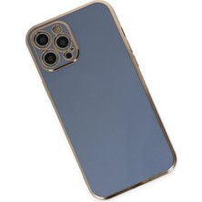 Ieg™  Iphone 12 Pro Kılıf Volet Silikon - Mavi