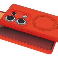 Ieg™  Xiaomi Redmi Note 13 Pro 4g Regal Magsafe Standlı Kapak - Turuncu