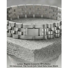 Begonia Accessories 316L Cerrahi Çelik Vip Collection Yüksek Kalite Paslanmaz Kararmaz Alerji Yapmaz Unisex Bileklik