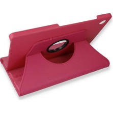 Ieg™  Samsung Galaxy Tab A9 Plus Kılıf 360 Tablet Deri Kılıf - Pembe