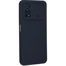 Ieg™  Xiaomi Poco M4 Pro 4g Kılıf Nano Içi Kadife Silikon - Lacivert
