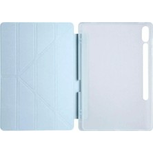 Ieg™  Samsung Galaxy X510 Tab S9 Fe 11 Kılıf Kalemlikli Mars Tablet Kılıfı - Mavi