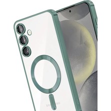 Ieg™  Samsung Galaxy A15 4g Kross Magneticsafe Kapak - Koyu Yeşil