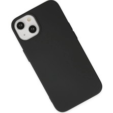 Ieg™  Iphone 14 Plus Kılıf Nano Içi Kadife Silikon - Siyah