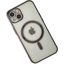 Ieg™  Iphone 14 Plus Kılıf Magneticsafe Lazer Silikon - Siyah
